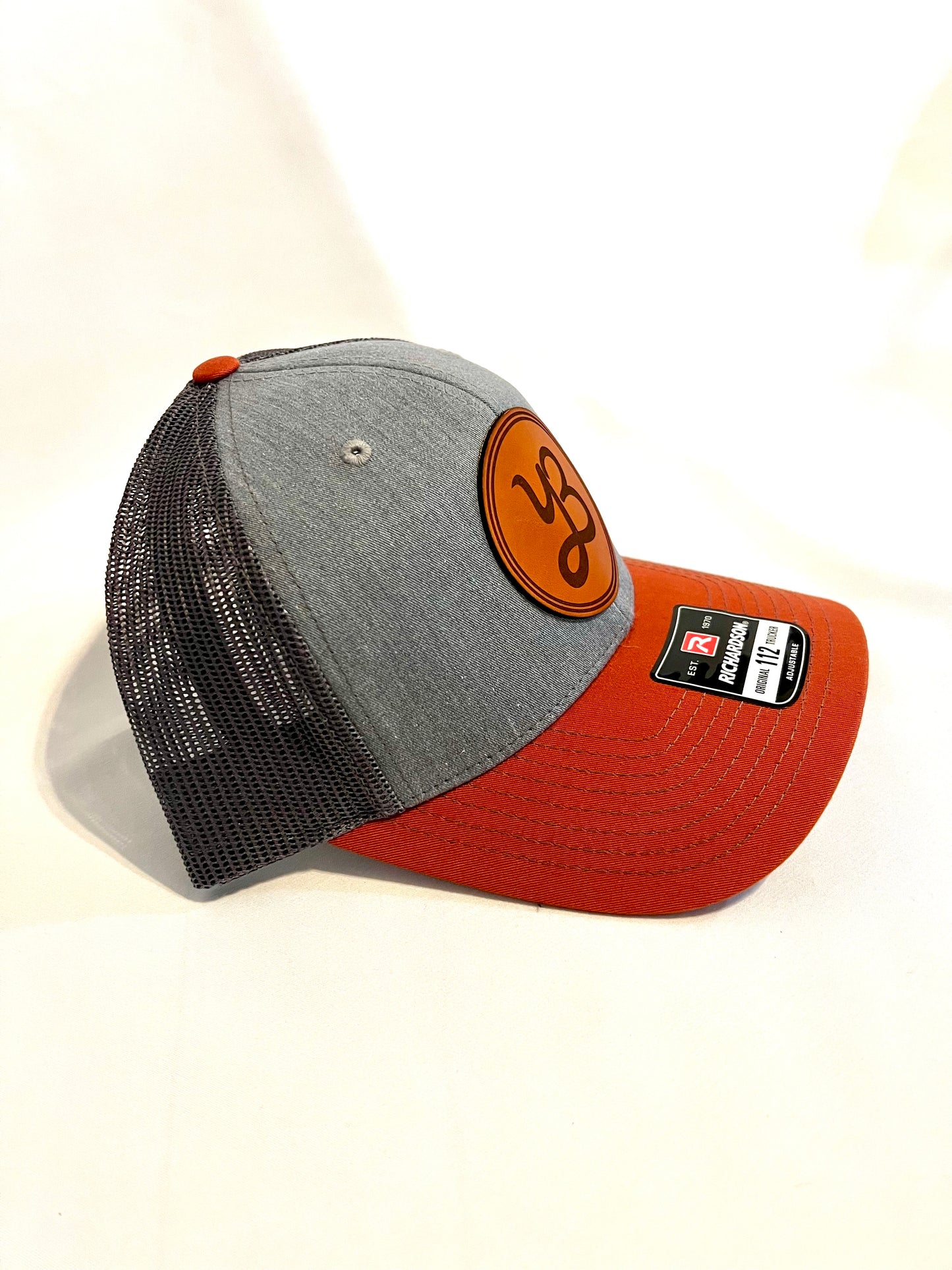 Yeah Buddy Trucker Cap - Heather Grey/Charcoal/Dark Orange