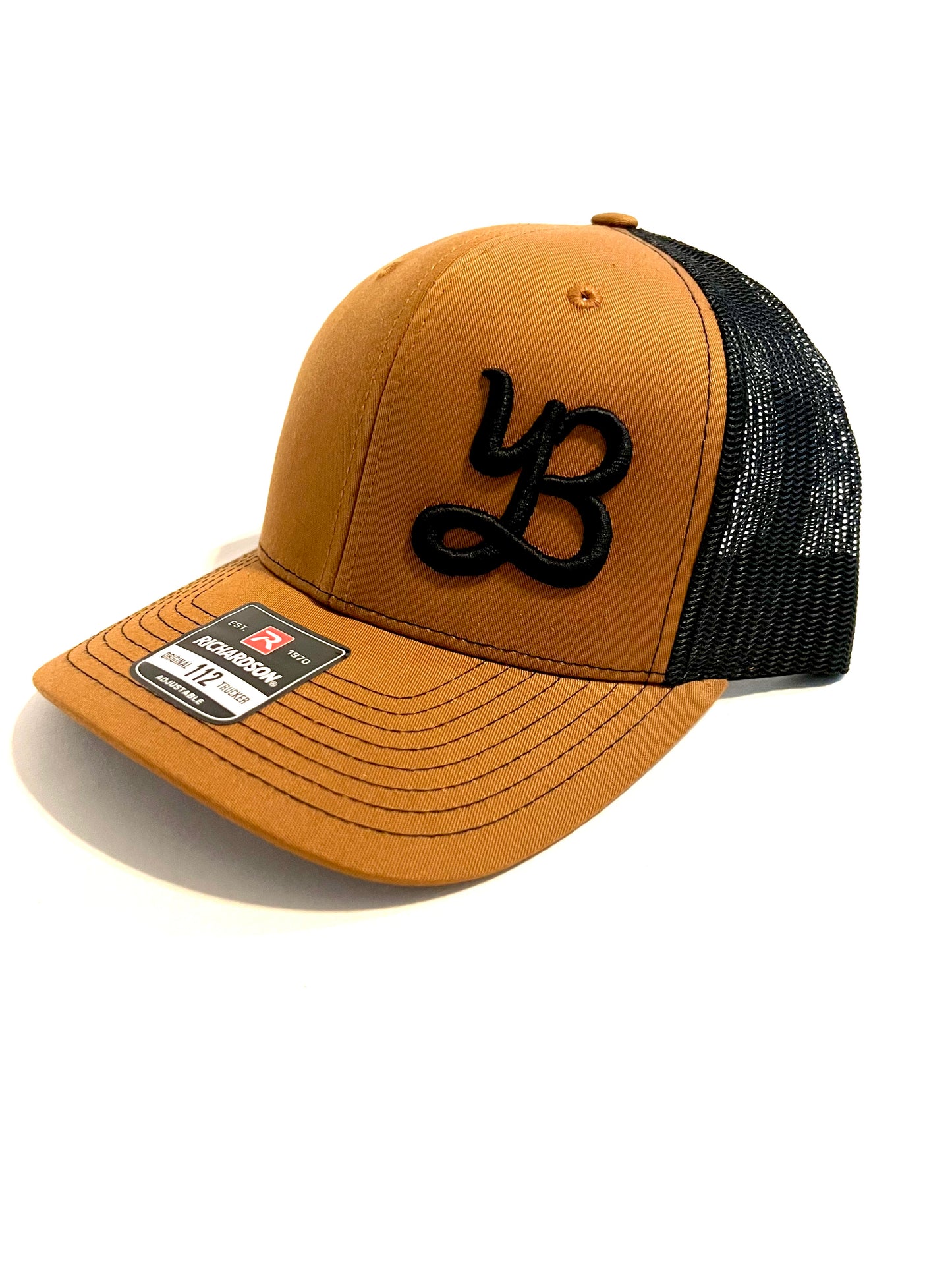Yeah Buddy Trucker Hat "YB" - Carmel/Black