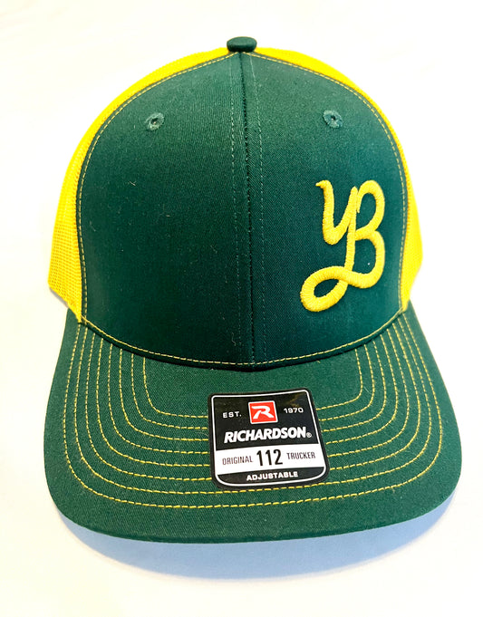 Yeah Buddy Trucker Hat “YB”- Green/Yellow