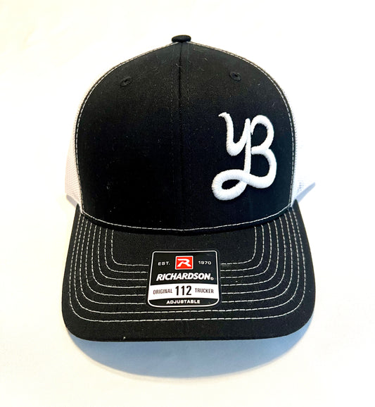 Yeah Buddy Trucker Hat "YB" - Black/White