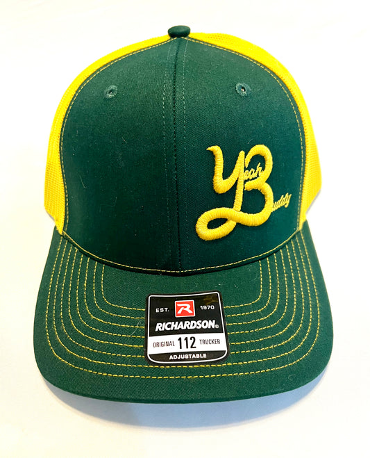 Yeah Buddy Trucker Hat- Green/Yellow