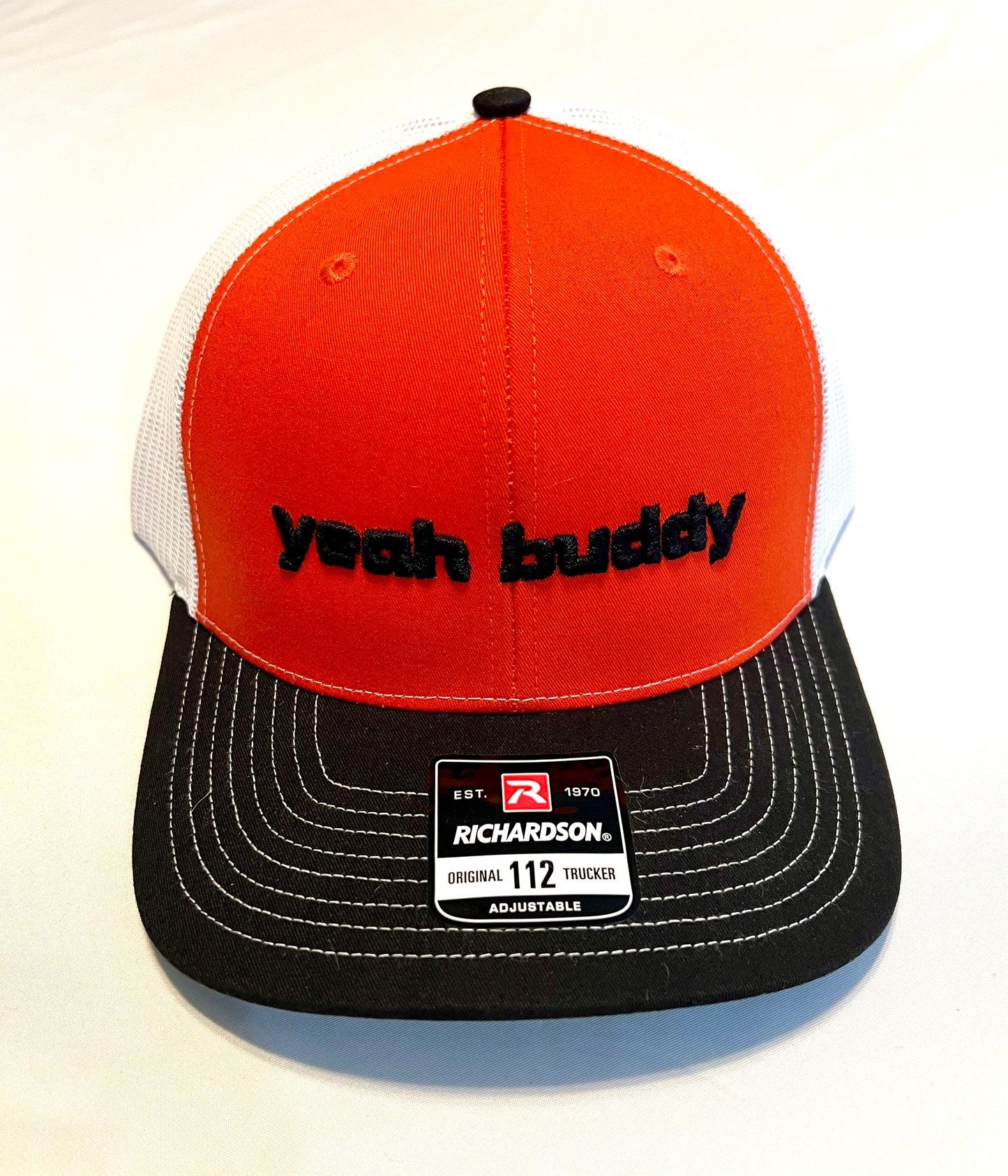 Yeah Buddy Trucker Hat - Orange/Black