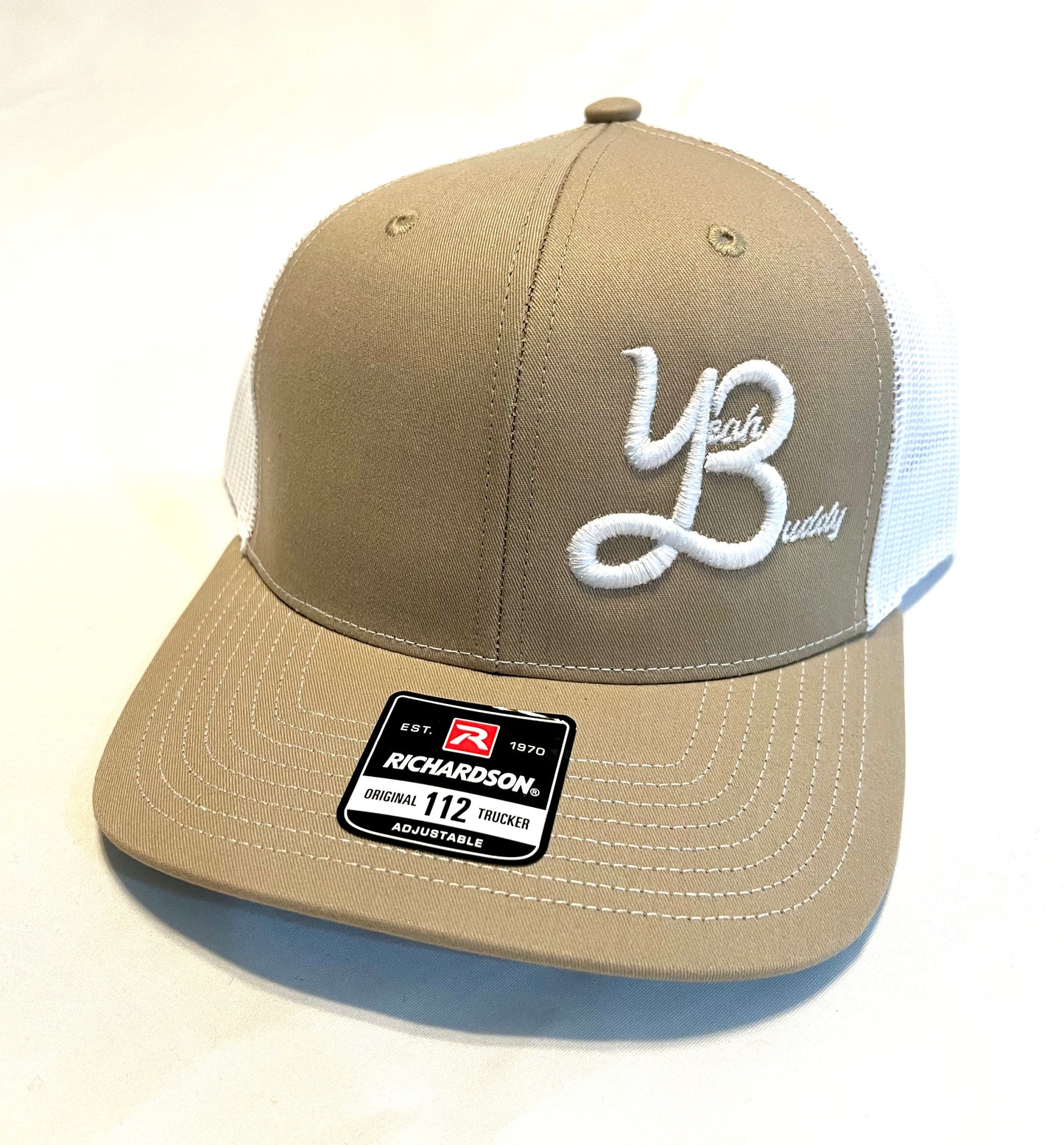 Yeah Buddy Trucker Hat - Khaki/White