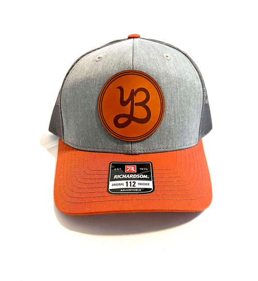 Yeah Buddy Trucker Cap - Heather Grey/Charcoal/Dark Orange