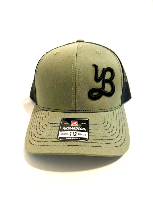 Yeah Buddy Trucker Hat "YB" - Loden Green/Black