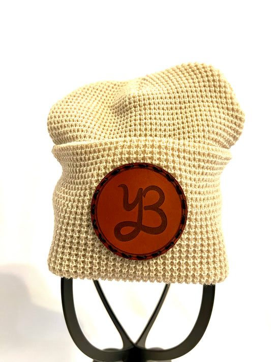 Yeah Buddy Waffle Cuffed Beanie - Tan