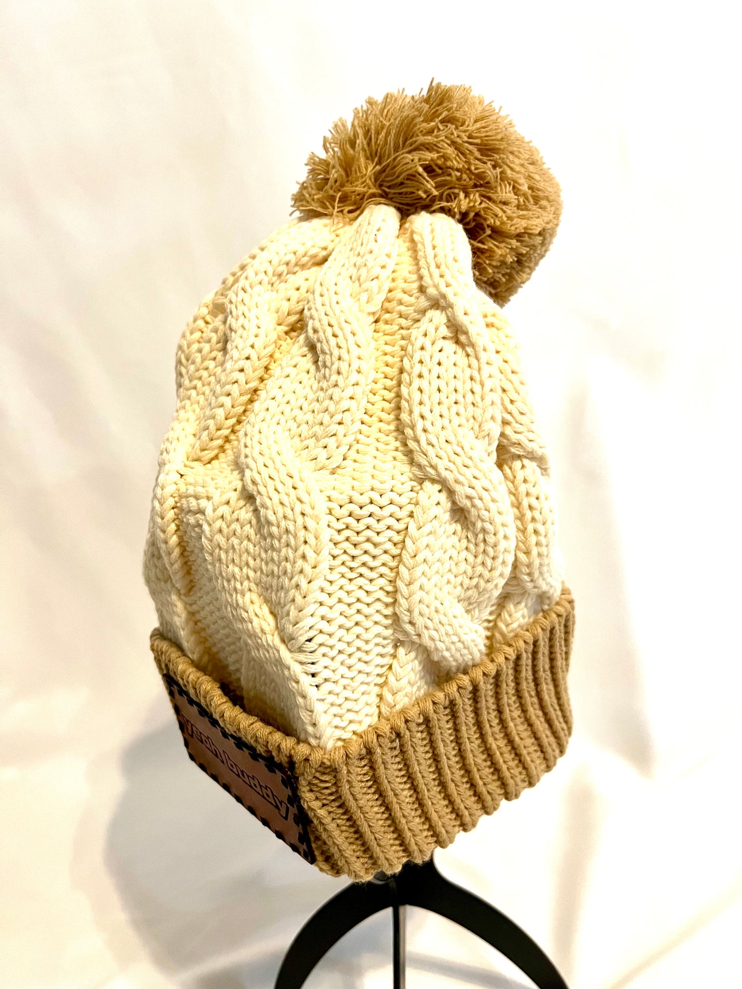 Yeah Buddy Chunk Twist Beanie - Cream/Mocha